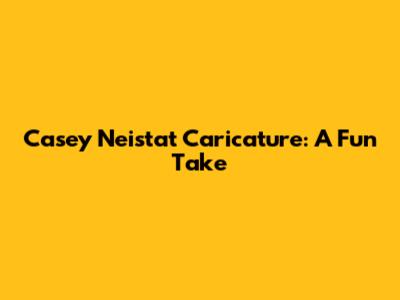 Casey Neistat Caricature: A Fun Take